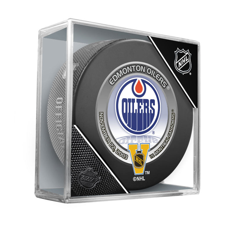 Edmonton 2003 Heritage Classic Official NHL Game Puck