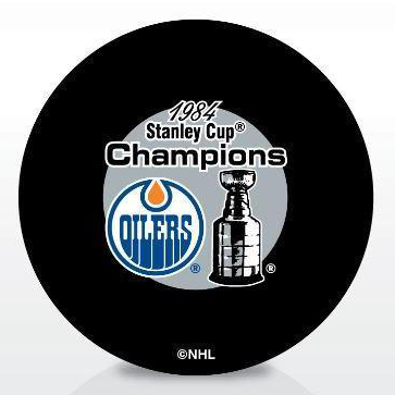 Edmonton Oilers 1984 Stanley Cup Champions Puck