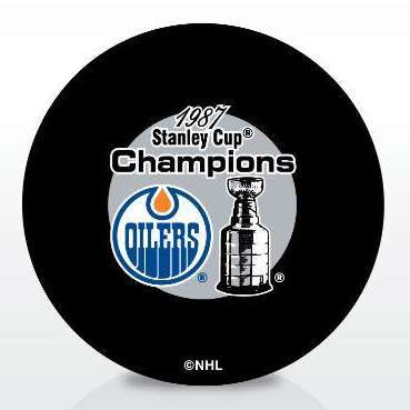 Edmonton Oilers 1987 Stanley Cup Champions Puck