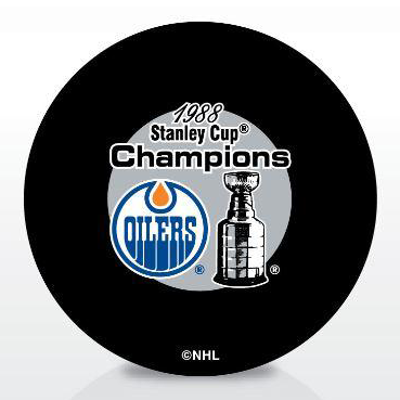 Edmonton Oilers 1988 Stanley Cup Champions Puck