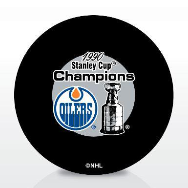 Edmonton Oilers 1990 Stanley Cup Champions Puck