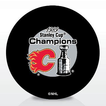 Calgary Flames 1989 Stanley Cup Champions Puck
