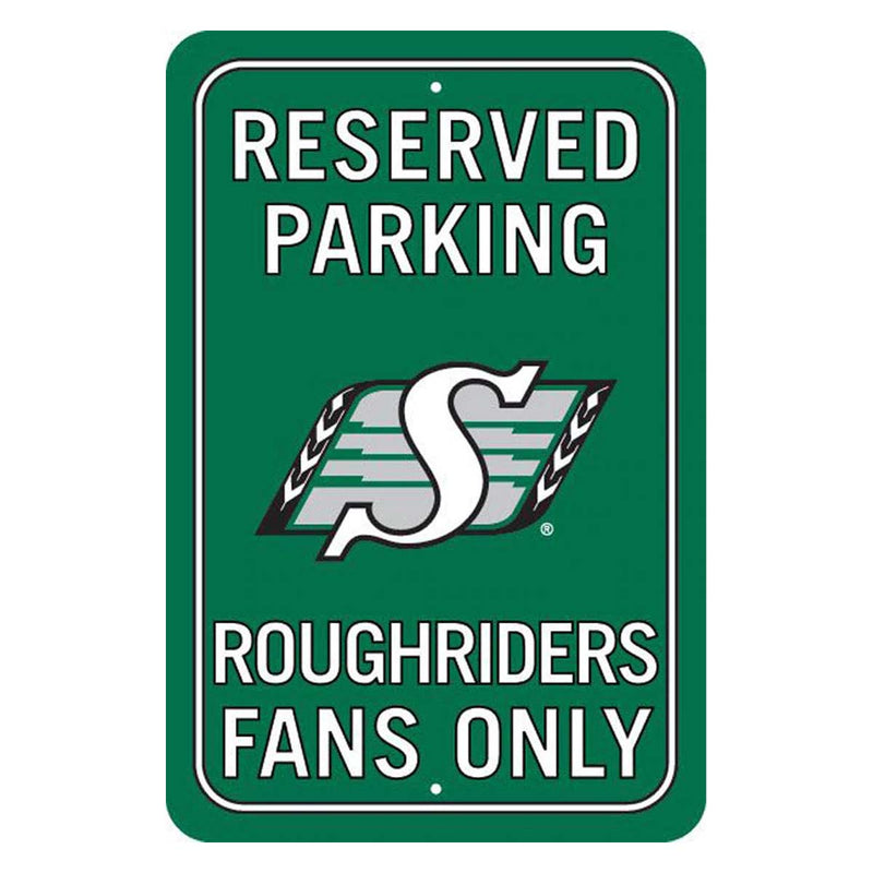Saskatchewan Roughriders Reserved Parking Sign