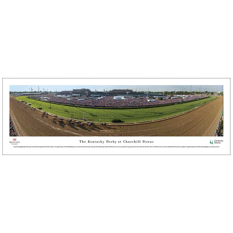 Kentucky Derby at Churchill Downs Panoramic Print