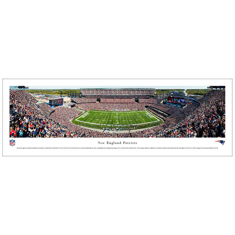 New England Patriots Gillette Stadium Panoramic Print
