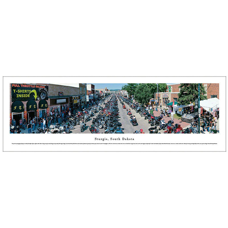 Sturgis, South Dakota Motorcycle Rally Panoramic Print