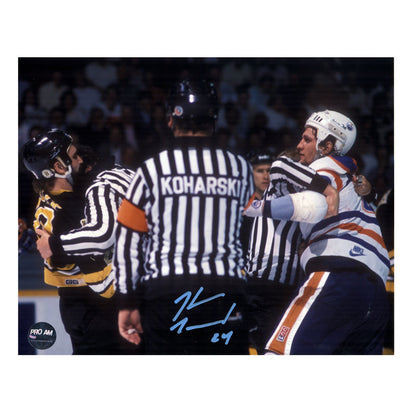 Kevin McClelland Edmonton Oilers "Officer Koharski" Autographed 8x10 Photo