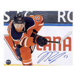 Jesse Puljujarvi Edmonton Oilers Autographed "Orange Action" 8x10 Photo