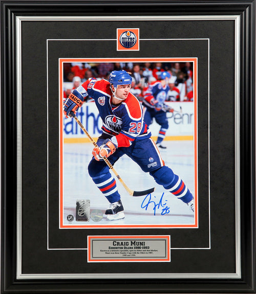 Craig Muni Edmonton Oilers Autographed 8x10 Photo