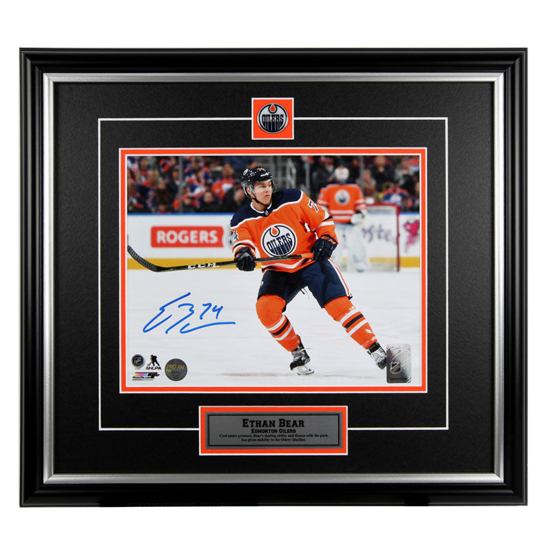 Ethan Bear Edmonton Oilers Autographed 8x10 Photo