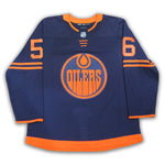 Kailer Yamamoto Japanese Kanji Edmonton Oilers Autographed Navy Alternate Pro Jersey