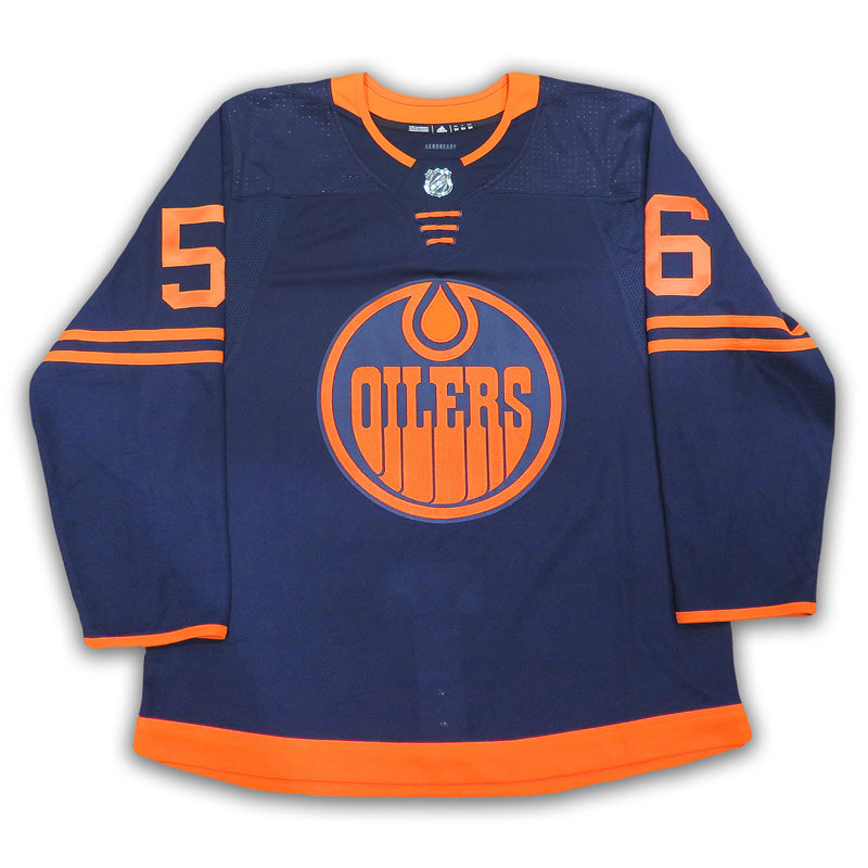 Kailer Yamamoto Japanese Kanji Edmonton Oilers Autographed Navy Alternate Pro Jersey