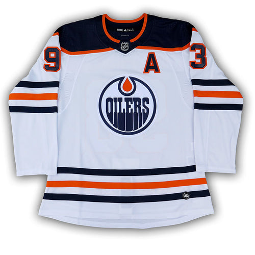 Ryan Nugent-Hopkins Edmonton Oilers Autographed adidas Road White Pro Jersey