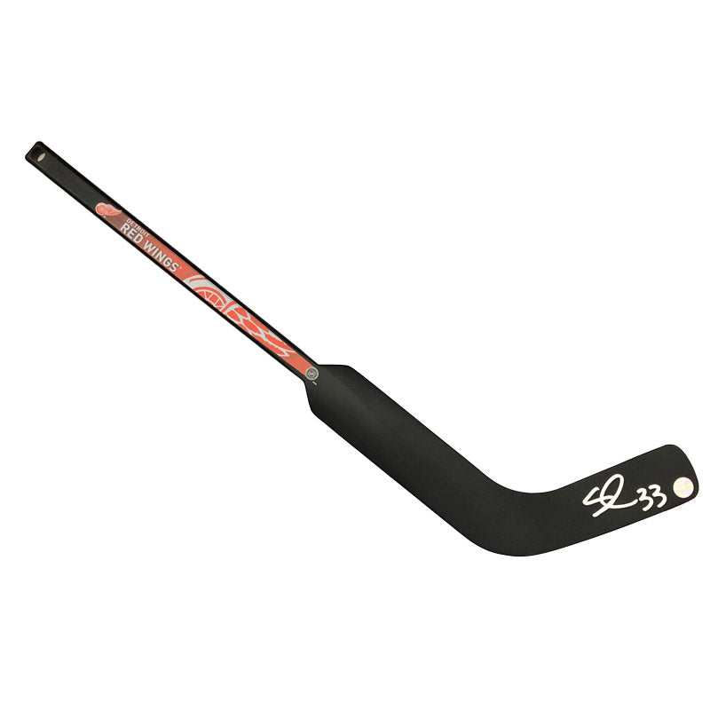 Sebastian Cossa Detroit Red Wings Autographed Mini Goalie Stick