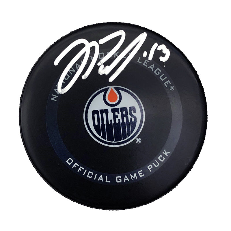 Jesse Puljujarvi Edmonton Oilers Signed Official 2021/22 NHL Game Puck