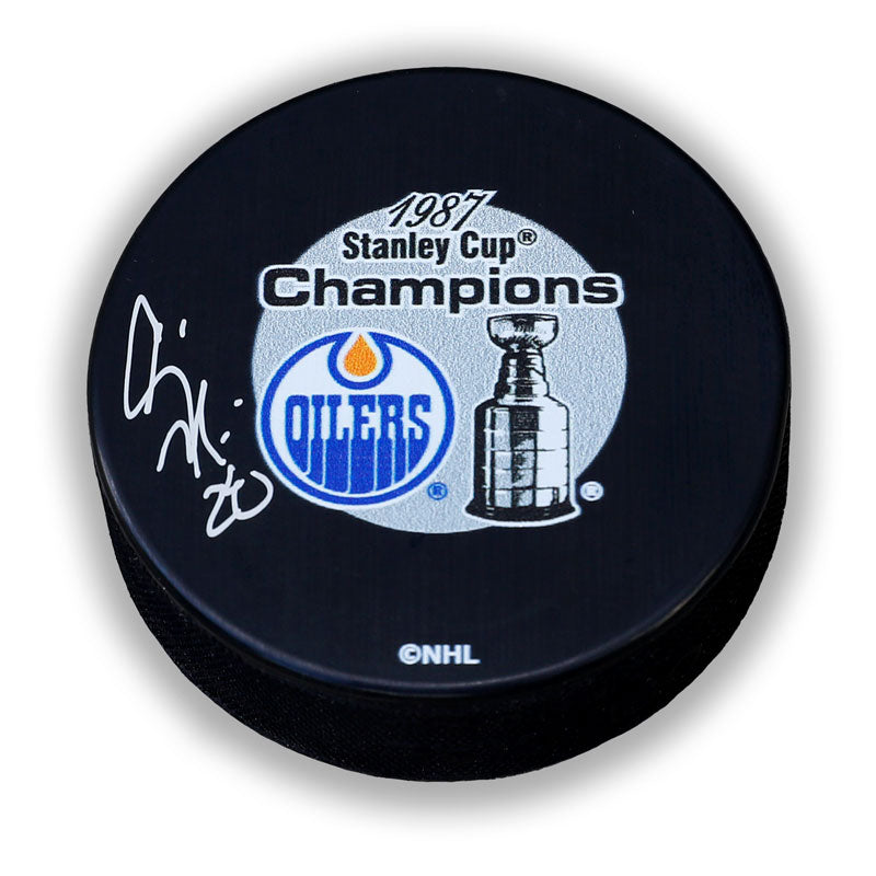 Craig Muni Edmonton Oilers Autographed Puck