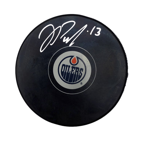 Jesse Puljujarvi Edmonton Oilers Autographed Navy Alternate Mini