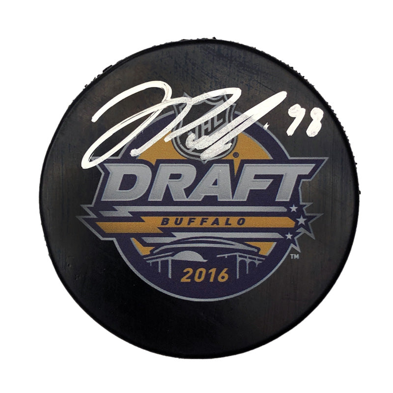 Jesse Puljujarvi Edmonton Oilers Autographed 2016 Buffalo Draft Puck