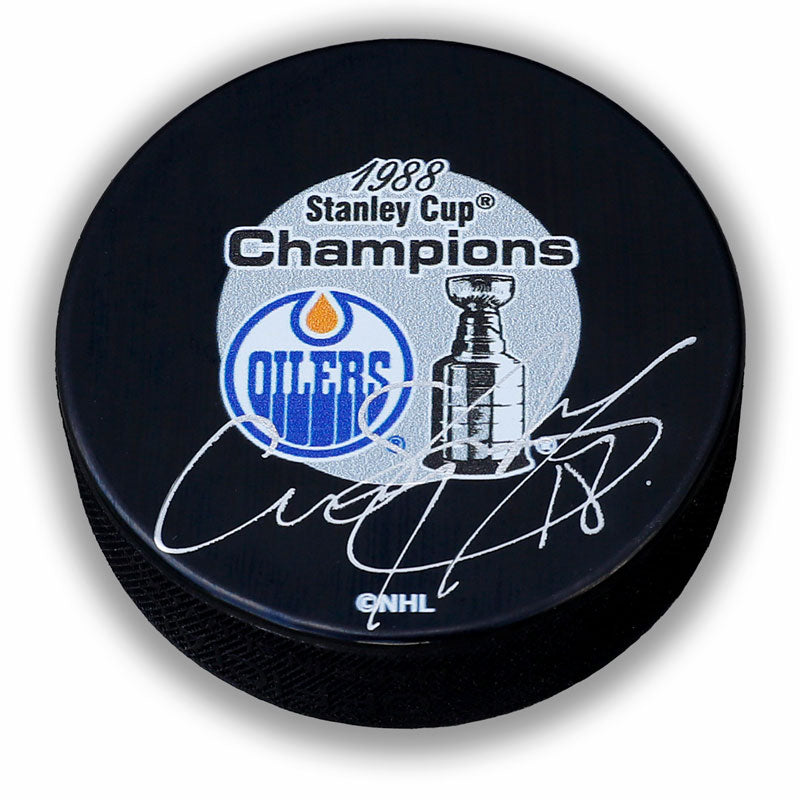 Craig Simpson Edmonton Oilers Autographed Puck