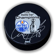 Craig Simpson Edmonton Oilers Autographed Puck