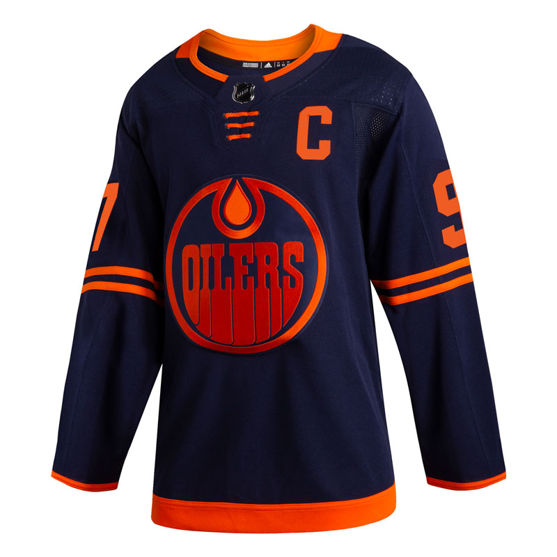 Connor McDavid Edmonton Oilers NHL adidas Authentic Pro Alternate Jersey with On Ice Cresting