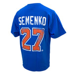 Dave Semenko Edmonton Oilers Name & Number Tee